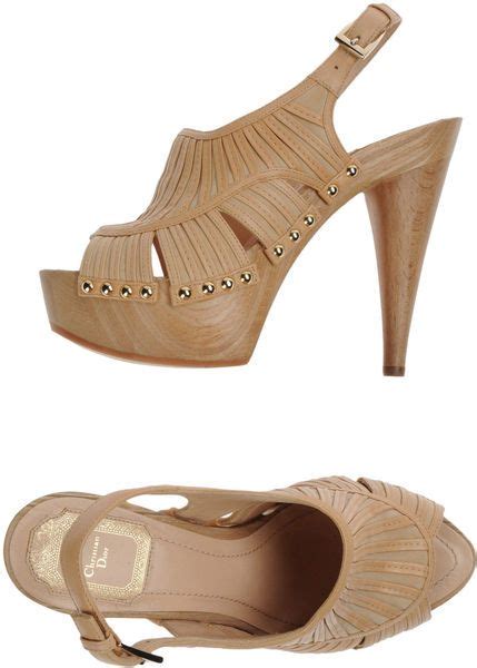 dior platform sandals|christian dior beige sandals.